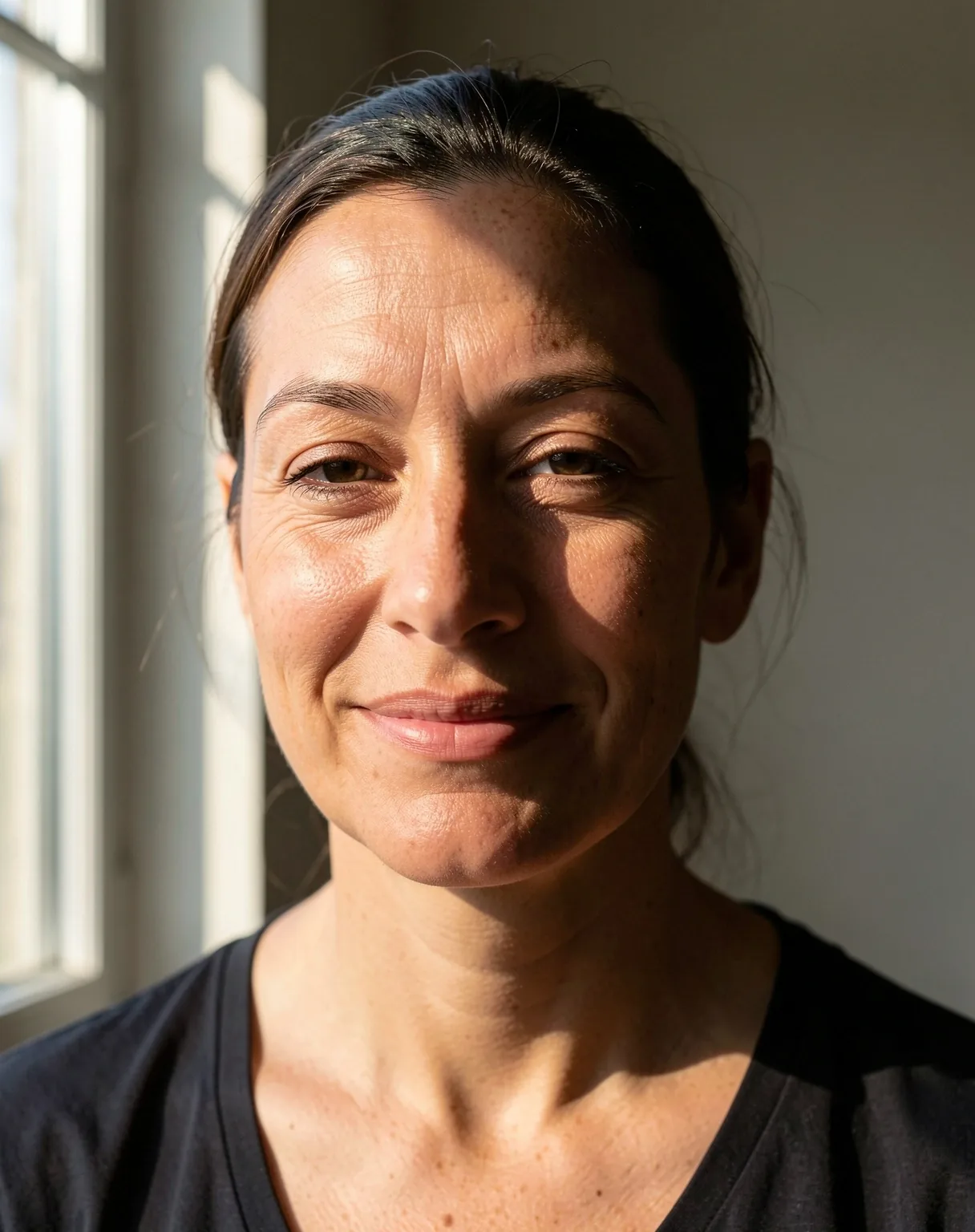Yoga Vibe UK lead instructor in a focused, natural pose
